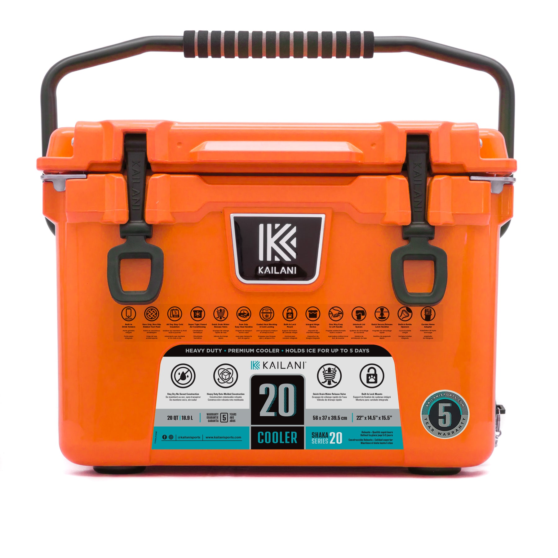 かりん Kailani Shaka 20 Hard-Sided Rotomolded Cooler