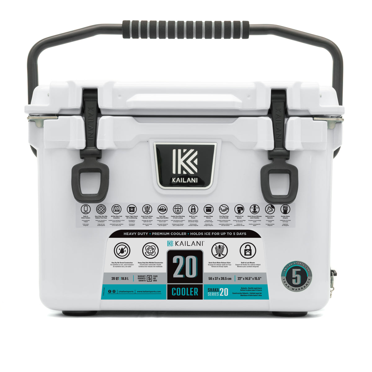 Kailani Shaka 20 Hard-Sided Rotomolded Cooler