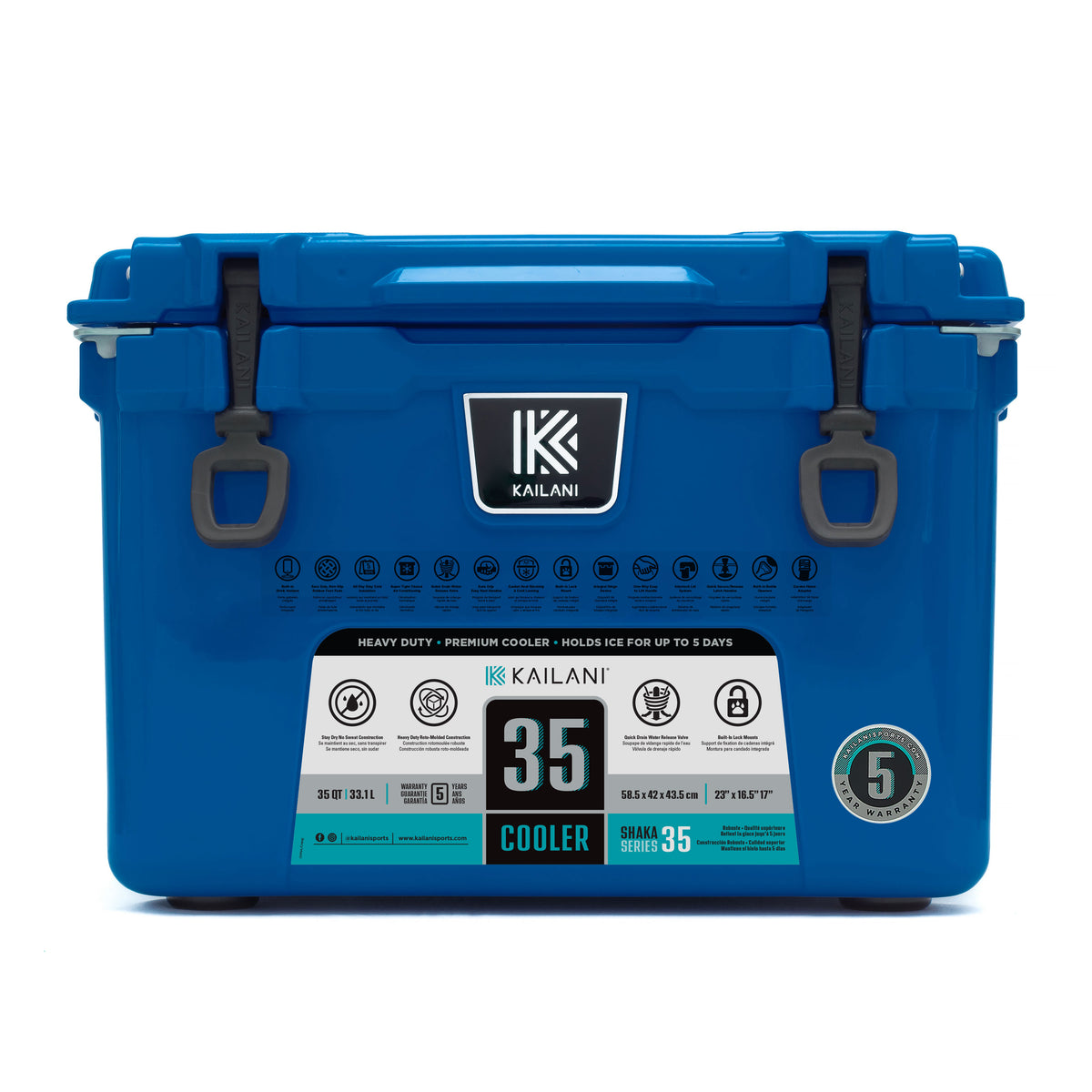 Kailani Shaka 35 Hard-sided Rotomolded Cooler