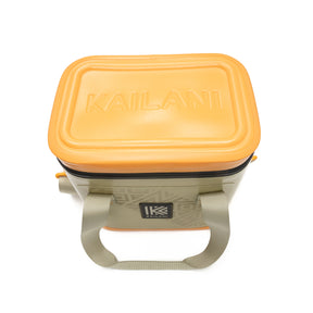 KUKUI 10 Can Soft Cooler Tan/Orange