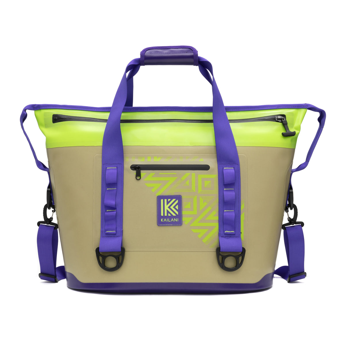 KUKUI Cooler Tote Tan/Purple