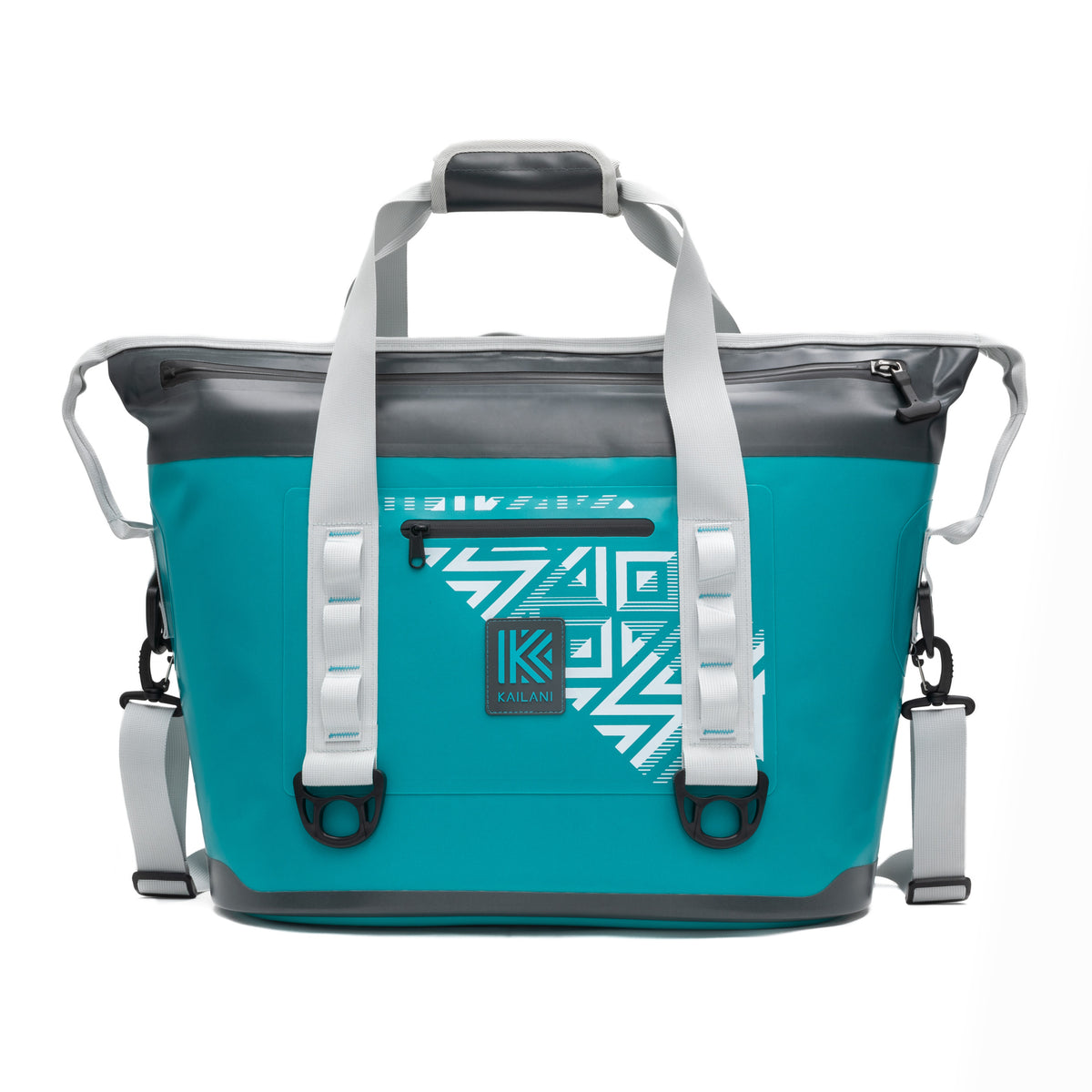 KUKUI Cooler Tote Teal/Gray